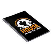 Halloween Heading To A Haunted House Birthday Notitieboek (Rechterzijde)