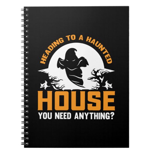 Halloween Heading To A Haunted House Birthday Notitieboek (Voorkant)