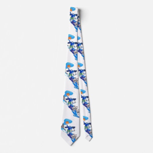 Halloween Headless Alaskan Musher Whimsical Stropd Stropdas (Voorkant)