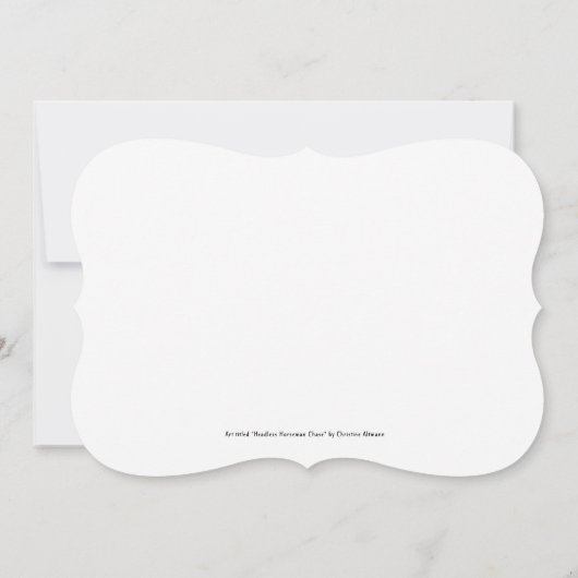 Halloween Headless Horseman Party Uitnodigingen (Achterkant)