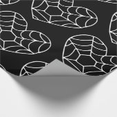 Halloween Heart SpiderWeb schattig Cadeaupapier (Hoek)