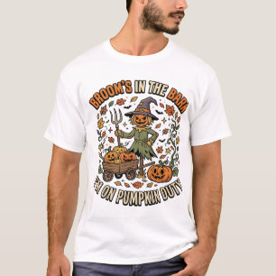 Halloween Hek Pompoen Patch Humor T-shirt