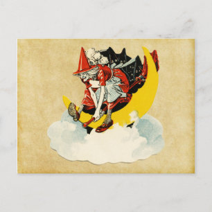 Halloween heks Briefkaart