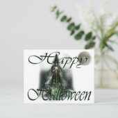 Halloween heks briefkaart (Staand voorkant)
