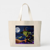 Halloween/heks Canvas tas (Achterkant)