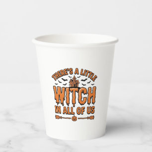 Halloween Heks Citaat Vintage Vector Ontwerp_1 Papieren Bekers