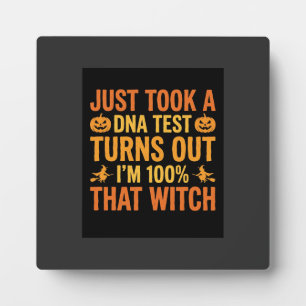 Halloween Heks DNA Test Grappig Ontwerp Fotoplaat
