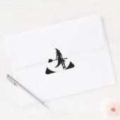 halloween heks driehoek sticker (Envelop)