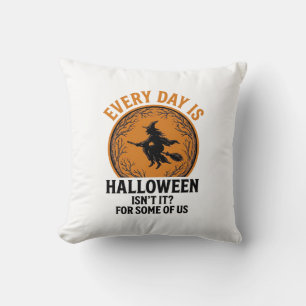 Halloween Heks Elke Dag Is Halloween Grappig Vinta Kussen