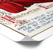 Halloween heks en Jack O'Lantern Poster (Hoek)