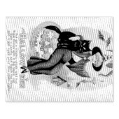  Halloween-heks en zwarte kat Rubberstempel (Afrduk)