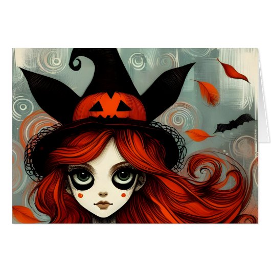 Halloween Heks Geest (Voorkant Horizontaal)