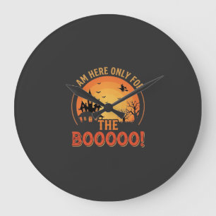 Halloween Heks Griezelen Huis Boe Design_1 Grote Klok