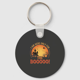 Halloween Heks Heeft Huis Boe Design_1 Sleutelhanger