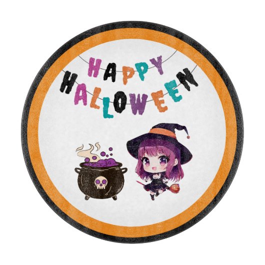 Halloween/heks/herfst/oktober Snijplank (Voorkant)