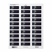 Halloween heks in het maanlicht etiket (Full Sheet)