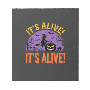 Halloween Heks Jack O Lantern Het Leeft Notitieblok