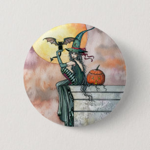 Halloween Heks Kat Speldje van Molly Harrison