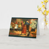 Halloween heks koken kaart (Gele Bloem)