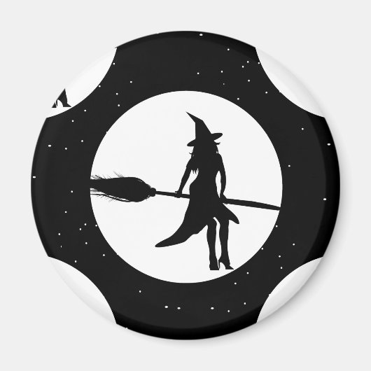 halloween heks magneet (Voorkant)