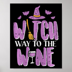 Halloween heks manier om grappige grappige kostuum poster