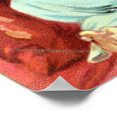  Halloween heks met bezemsteel Poster (Hoek)