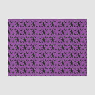 Halloween-heks met Broom Party Tissue Paper Tissuepapier