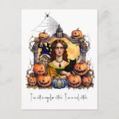 Halloween Heks met citaat Briefkaart (Voorkant)