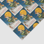 Halloween heks moon betegeld partijweefsel Tissuepapier (Detail)