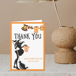 Halloween Heks Oktober Baby Shower Bedankt