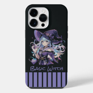Halloween/Heks/paars iPhone 14 Pro Max Hoesje
