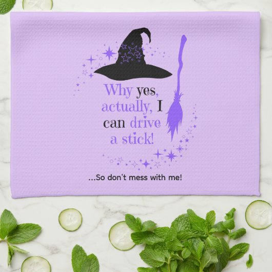 Halloween Heks Pet Keuken Handdoek (Gevouwen)