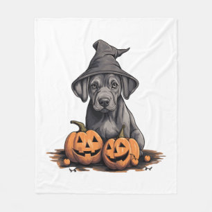 Halloween Heks Pet Pompoen Hond Grote Deen Fleece Deken