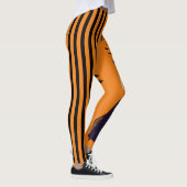 Halloween heks pompoen kat vleermuizen verticale s leggings (Rechts)