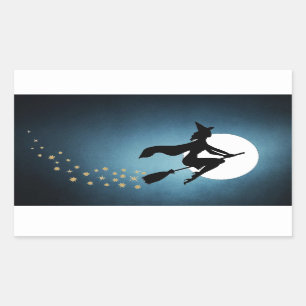 Halloween - Heks Rechthoekige Sticker