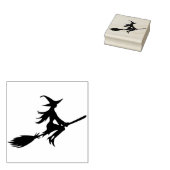 halloween heks stempel (Gestempeld)