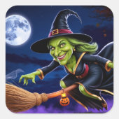 Halloween/heks Sticker (Voorkant)