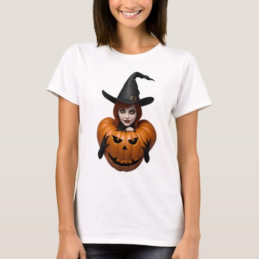 Halloween heks T-shirt (Voorkant)