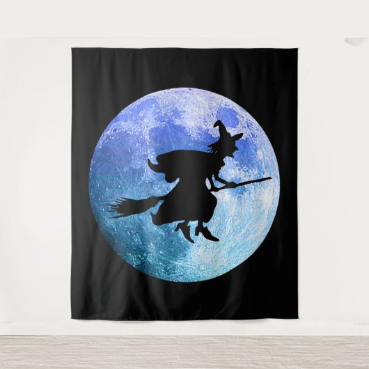 Halloween Heks Tapijt Wandkleed (Voorkant)