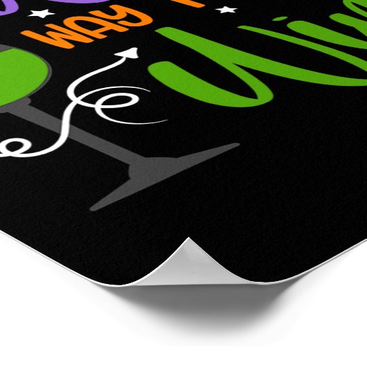 Halloween heks way to the Wine Costume Poster (Hoek)