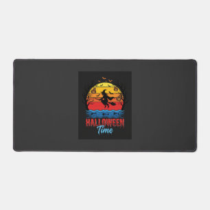 Halloween Heks Zonsondergang Vector Bureaumat