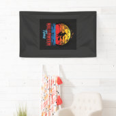 Halloween Heks Zonsondergang Vector Spandoek (Insitu)