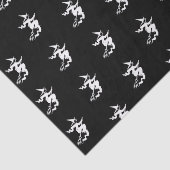 Halloween heks zwart-wit patroon tissuepapier (Detail)