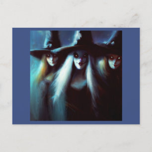 Halloween - Heksen 4 Briefkaart