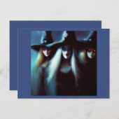 Halloween - Heksen 4 Briefkaart (Voorkant / Achterkant)