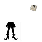 Halloween heksen benen 	rubberstempel (Gestempeld)