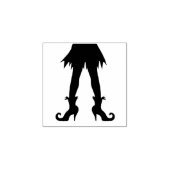 Halloween heksen benen 	rubberstempel (Afrduk)