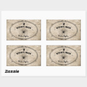 Halloween Heksen Brew Ingrediënt - Web van Spin Rechthoekige Sticker (Vel)