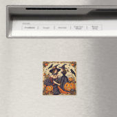  Halloween Heksen en Jack-O'-Lantern Magneet (Insitu (Vaatwasser))