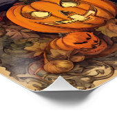 Halloween Heksen en Jack-O'-Lantern Perfect Poster (Hoek)